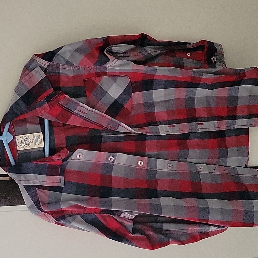 Boys long sleeved button up